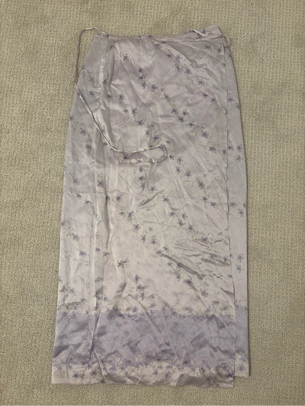 Liz Claiborne Lavender Floral Maxi Skirt
